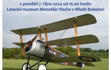 Křest trojplošníku Sopwith Triplane | Letecké muzeum Metoděje Vlacha