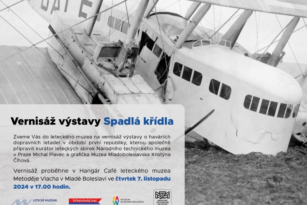 Spadlá křídla | Letecké muzeum Metoděje Vlacha